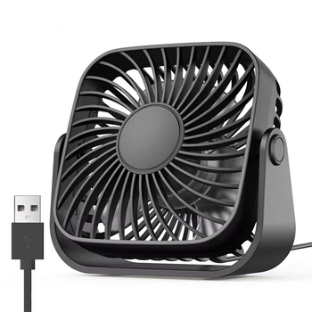 Вентилятор TOPK K52 USB, 8.5cm, 3 скорости, USB 5V 1m, 5W, 360град. black
