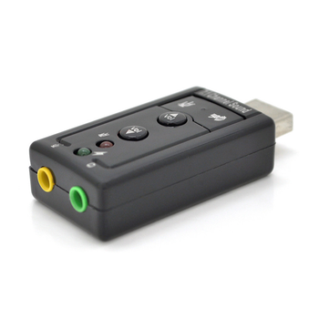 USB звуковая карта 3D Sound 7.1 Voltronic для ПК и ноутбуков внешний контроллер аудио адаптер (LO-TH_11C)