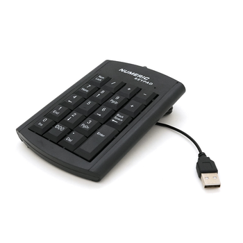 Цифрова клавіатура USB Voltronic 130см чорна компактна клавіатура для ноутбука комп'ютерна клавіатура (LO-TH_11C)