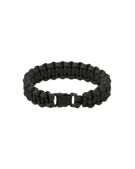 Браслет з Паракорду Mil-Tec Para Brac. W. Plastic Closure M 15мм Black (16370102-903-M)