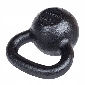 Kettlebell HMS zeliwny 12 kg czarny KZG12 (5907695517804)