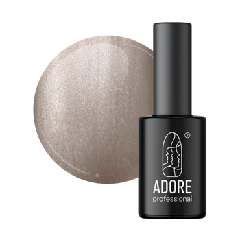 Гель-лак для ногтей Adore Gel Polish Cat's Eye Metal Glass №Mm-07 Серо-бежевый 8 мм