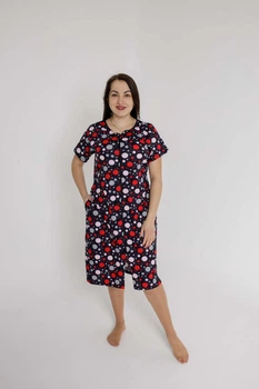 Халат женский летний 0113 50 горох