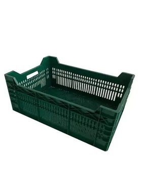 Ящик пластиковий перфорований SKOBA PLAST (60*40*26 см) Зелений