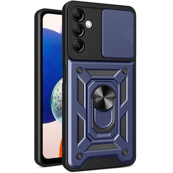Протиударний чохол Armor Ring + захиcт камери для Samsung Galaxy S25 FE case Simon синій S25FE