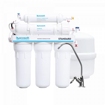 Фильтр обратного осмоса Ecosoft Standard MO550ECOSTD, 5 ступеней очистки воды с краном