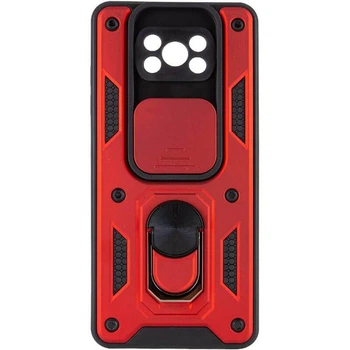 Протиударний броньований чохол із захистом камери для Poco X3 NFC та Poco X3 Pro Armor Case Keysion red