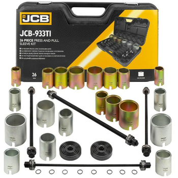 Набор инструментов для замены сайлентблоков, втулок и подшипников JCB Tools 26 ед. JCB-933T1