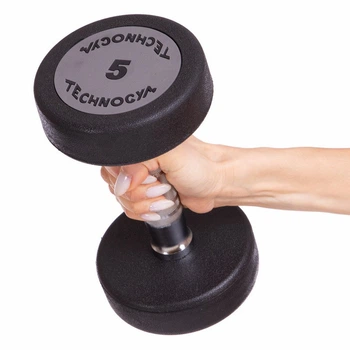 Гантель 5 кг цільна поліуретанова TECHNOGYM