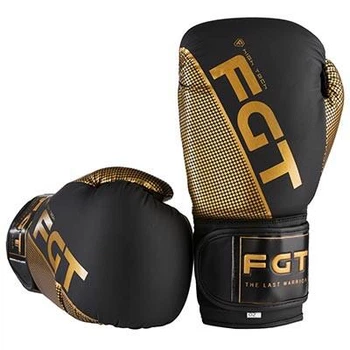 Боксерские перчатки FGT 2560, Flex, 8oz, черный-золото