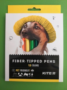 Фломастери. Dogs (K22-447), 12 кольорів. Kite