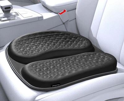 Гелевая ортопедическая подушка для сидения / Подушка для сидения в авто и офис / Гелевая силиконовая подушка Черная (ПМ-1029)
