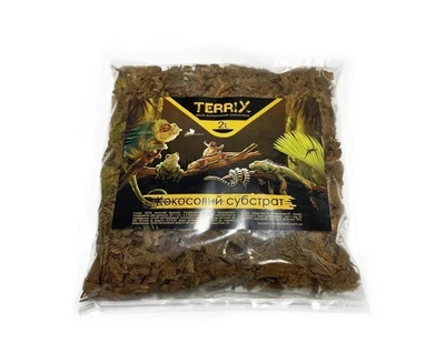 Кокосовий субстрат наповнювач для тераріуму Terrix CHIPS великий 2л