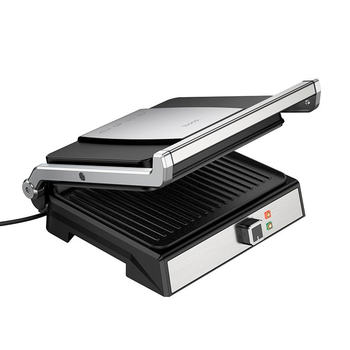 Электрогриль HOCO Dual heating smokeless non-stick electric frying pan HE40 |1000W, 5 mode temp| серая