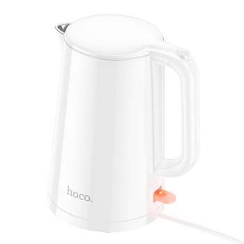 Электрочайник Hoco electric kettle HE11 |1.7L, 1500-1800W| белый