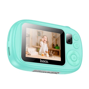 Фотоаппарат детский Hoco DV205, 20MP, 720P, 600mAh, TF (до 64ГБ), голубой