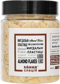 Миндальные хлопья Банка спецій 110 г (4820267272837)