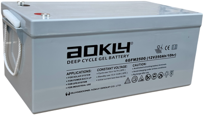 Автомобильный аккумулятор AOKLY GEL 6GFM250G 250Ah 12V (СТ-00165119)
