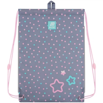 Сумка для обуви Kite Kawaii Stars K25-600M-13 46х33 серый