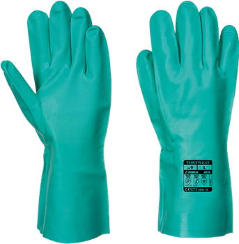Перчатки нитриловые устойчивые к химикатам Portwest Nitrosafe A810, размер M