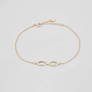 Серебряный браслет с позолотой Minimal ЛК-0322з