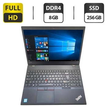 Ноутбук Lenovo ThinkPad T580 / 15.6" (1920x1080) IPS / Intel Core i5-8250U (4 (8) ядра по 1.6 - 3.4 GHz) / 8 GB DDR4 / 256 GB SSD / Intel UHD Graphics 620 / WebCam б/у