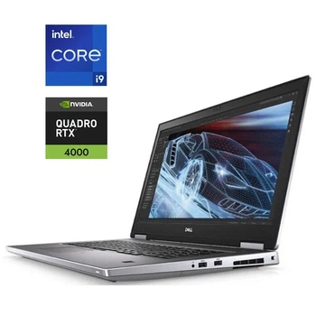Мобильная рабочая станция Dell Precision 7740 / 17.3" (1920x1080) IPS / Intel Core i9-9980HK (8 (16) ядра по 2.4 - 5.0 GHz) / 32 GB DDR4 / 1000 GB SSD M.2 / nVidia Quadro RTX 4000, 8 GB GDDR6, 256-bit / WebCam б/у