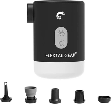 Насос-ліхтар-powerbank кемпінговий FLEXTAILGEAR Max Pump 2 Pro Чорний (MP2P4000-BK-i)