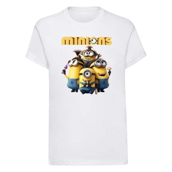 Футболка дитяча біла з принтом Міньйони Minions DM-1086 152 см