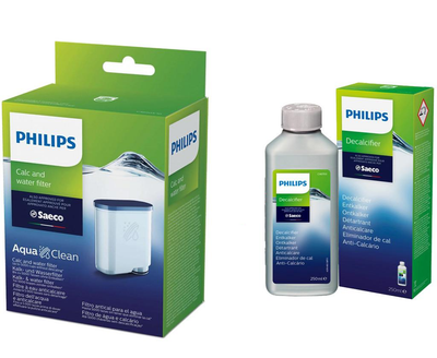 Фільтр для води та проти накипу AquaClean Philips CA6903/10 + засіб від накипу Philips CA6700