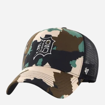 Кепка літня 47Brand Detroit Tigers Digital Star DGTSO09PTP-BW One Size Чорна з зеленим та коричневим (198304146354)