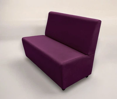 Диван для кафе Tobi Sho Прайм с высокой спинкой без подлокотников 1000x630x850, кожзам Фиолетовый 2216