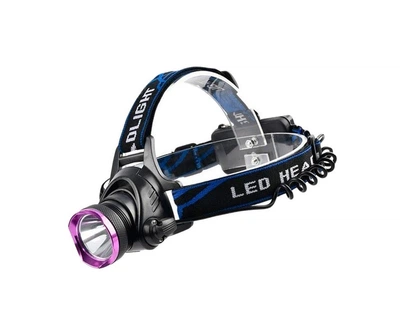 Ліхтар налобний акумуляторний 2E HLBL1818T6 Micro-USB 1800 мА, 230 лм, 5 Вт, 3 режими освітлення IP 44,160 г (Niz16625)