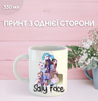 Кружка Салли фейс с принтом керамическая чашка Sally Face 330 мл Uk_473
