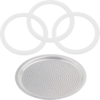Комплект прокладок для гейзерной кофеварки 3 cup с фильтр-ситом 5,7 см (2424776556)