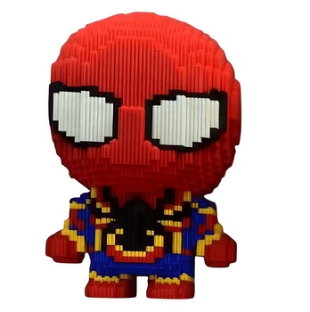 Детский конструктор Человек-паук Spider-man 30см на 3489 деталей Magic Blocks 3D (MW-SS06)