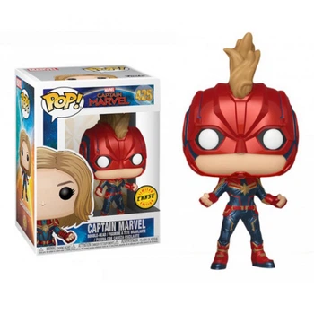 Фигурка Funko Pop Капитан Марвел - Captain Marvel №425 Chase 10 см Фанко Поп