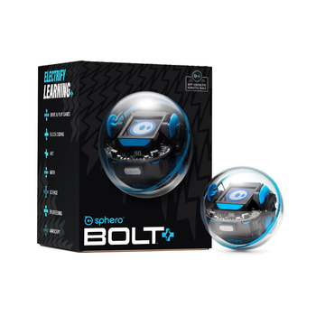 Робот Сфери Болт | Sphero BOLT + | STEM іграшка для навчання та програмування | LCD екран та програмовані датчиками, світлодіоди LED | Для дітей 8 - 16 років | JavaScript, Scratch