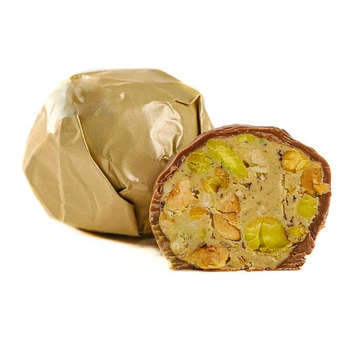 Дубайські цукерки Lux Choco катаїфі з фісташкою, лісовими горіхами та мигдалем 50 г