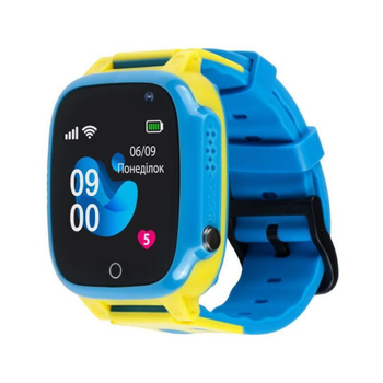 Дитячий cмарт-годинник AmiGo GO008 Glory GPS WIFI Blue-Yellow