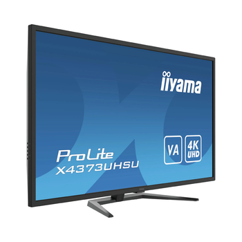 Монітор iiyama 425" 16:9 VA UHD РК монітор 3 мс 60 Гц PiP/PbP 2xHDMI 1xDP 1xmDP 1xDP out 2xUSB 3.0 2xUSB X4373UHSU-B1