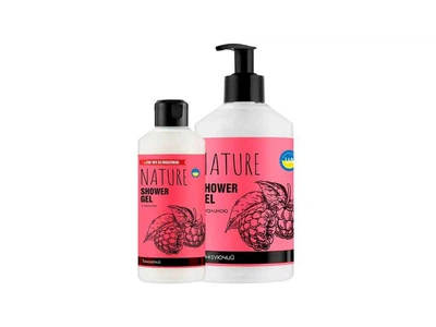Гель для душу BIOTON 500мл Малина Nature