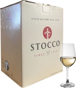 Вино Stocco Pinot Grigio DOC Friuli Bag-in-box біле сухе 5 л 12% (8033055176057)