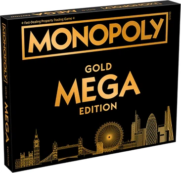 Настільна гра Winning Moves Monopoly Mega Gold (англійська