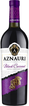 Напій винний Aznauri Black Currant червоний напівсолодкий 0.75 л 8.5-10% (4820189294610)