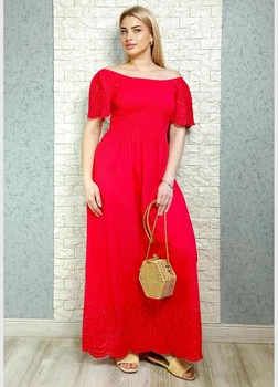 Сукня з прошви Maison X червона S-M 21-401