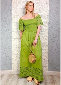 Сукня з прошви Maison X зелена S-M 21-402