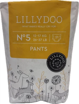 Підгузки-трусики еко Lillydoo pants 5 розмір, 12-17 кг, 21 шт