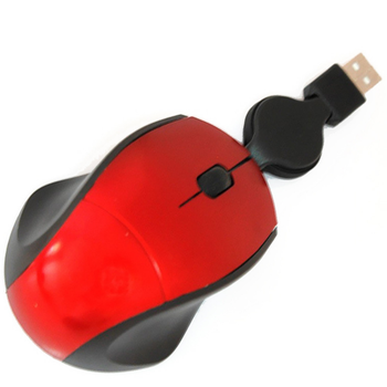 Комп'ютерна миша М105 mini Mighty Mouse дротова червона