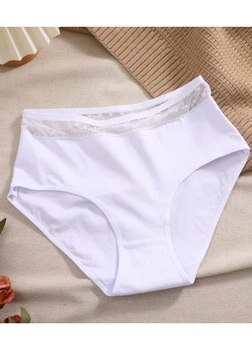 Жіночі трусики сліпи з сіточкою Perfect Comfort (1755-42-04) Білий S FINETOO (42-44)
